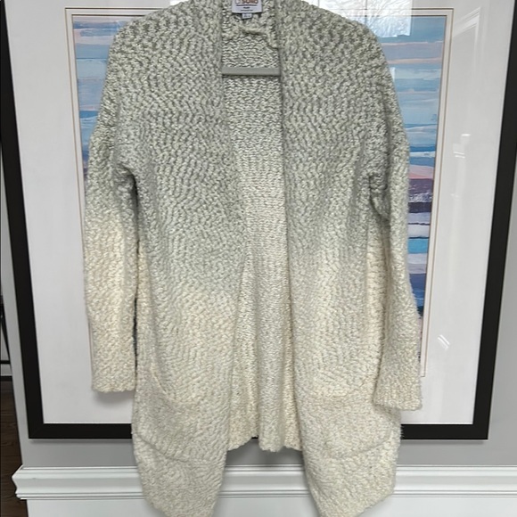 Ci Sono Sweaters - Ci Sono - Women's Cream and Gray Sweater-open pocket cardigan nwot